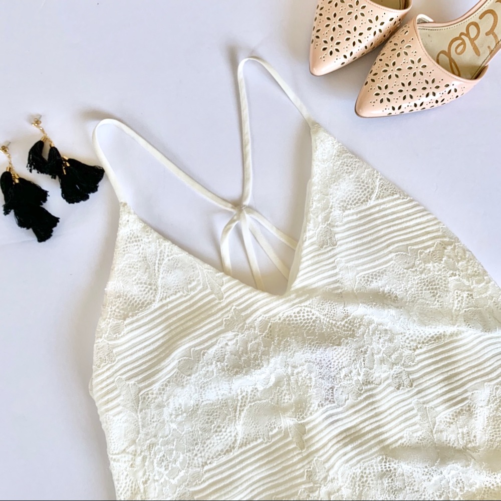Francesca’s White Shift Dress